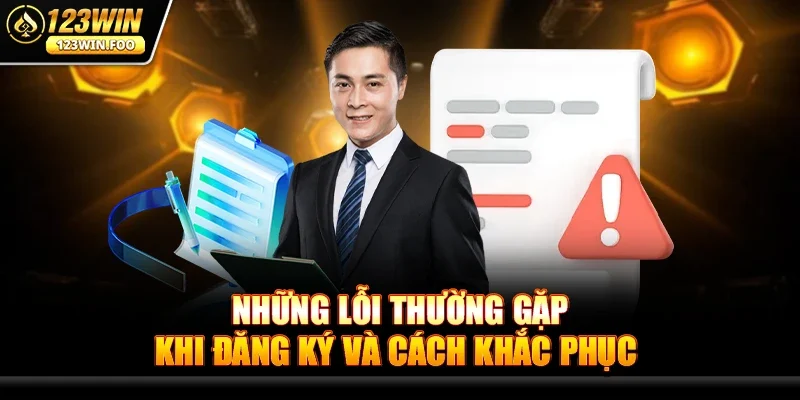 Những lỗi thường gặp khi đăng ký và cách khắc phục